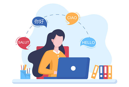 Global communication illustration